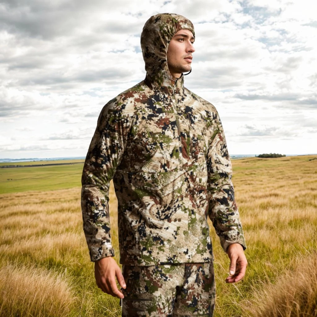 AinFad camouflage hoodie outdoors